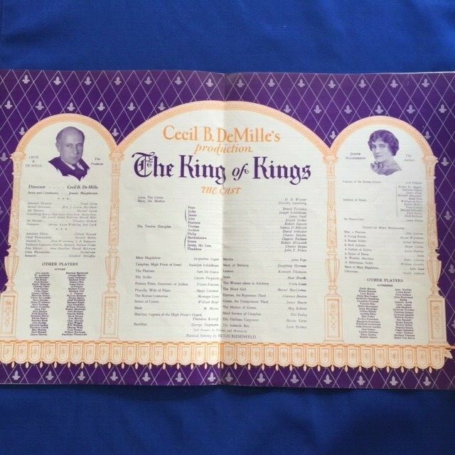 THE KING OF KINGS: SOUVENIR PROGRAM