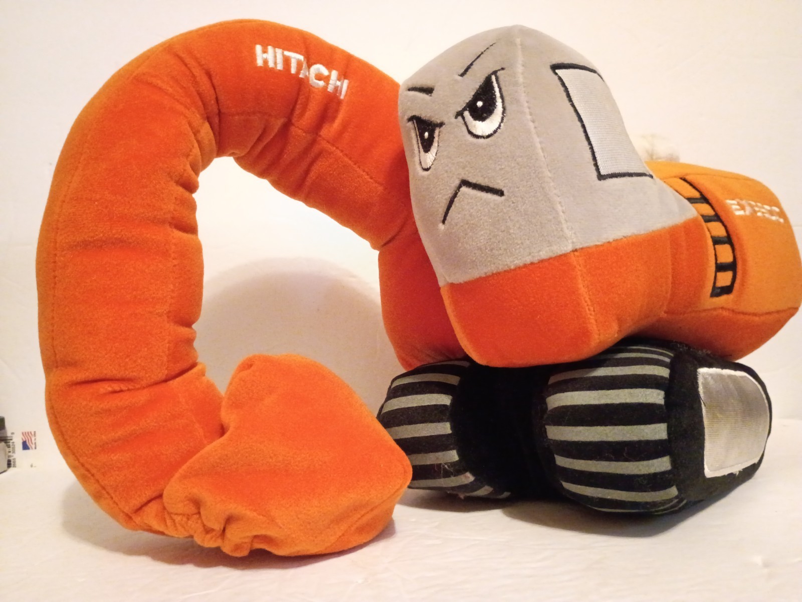 Hitachi Super EX5500 Excavator plush toy rare AME promotions promotional toy