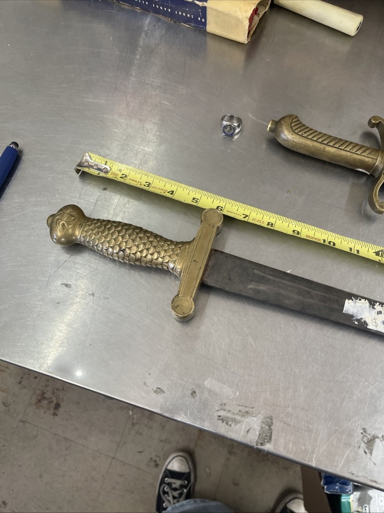 Model 1832 foot artillery short sword eagle on handle