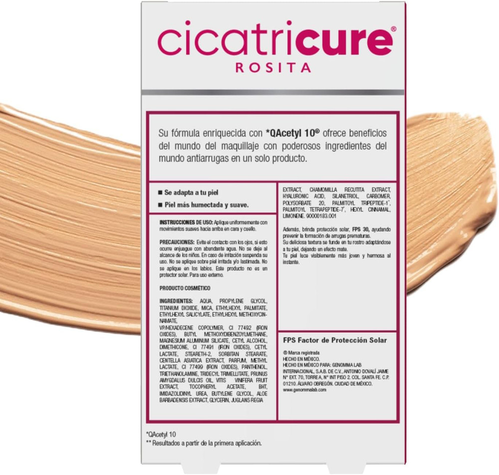 Cicatricure: Liquid Makeup / Smart Color / SPF +30