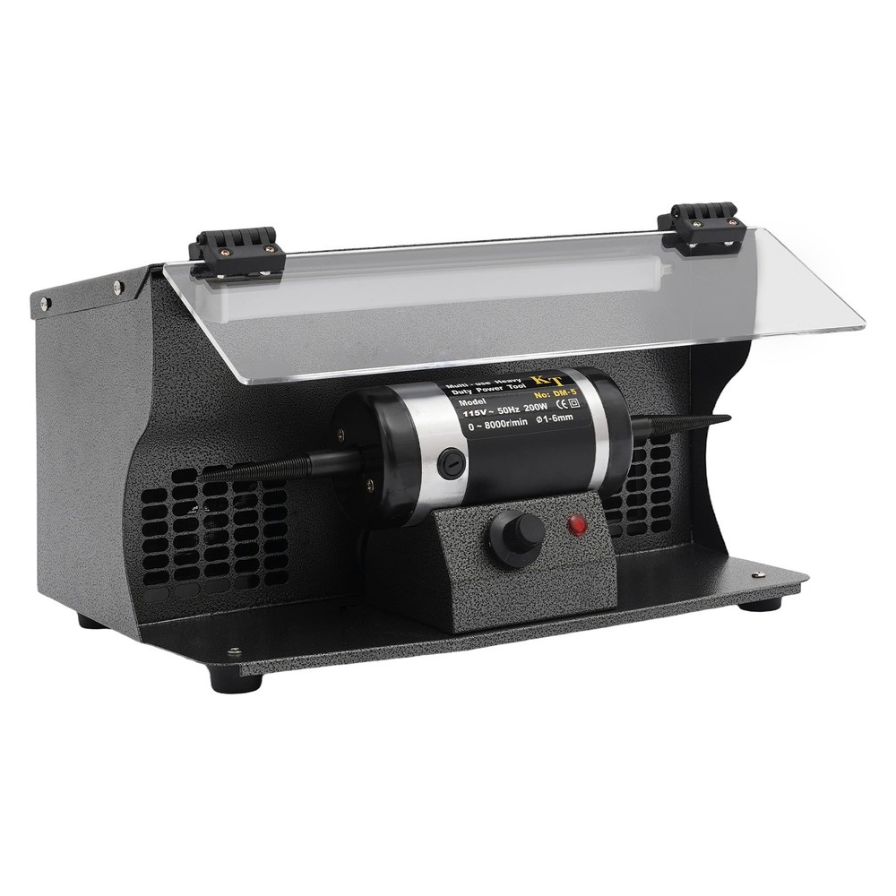 Polishing Machine with Dust Collector, Variable Speed Bench Polishing Grinder