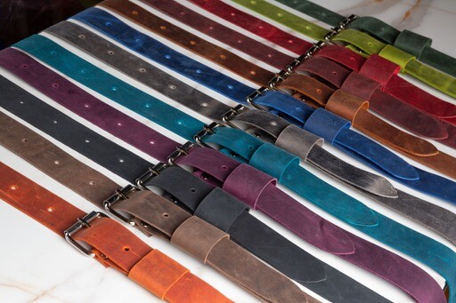 Genuine Leather Luggage Rack Straps Trunk rack straps for Classic Cars, Camel