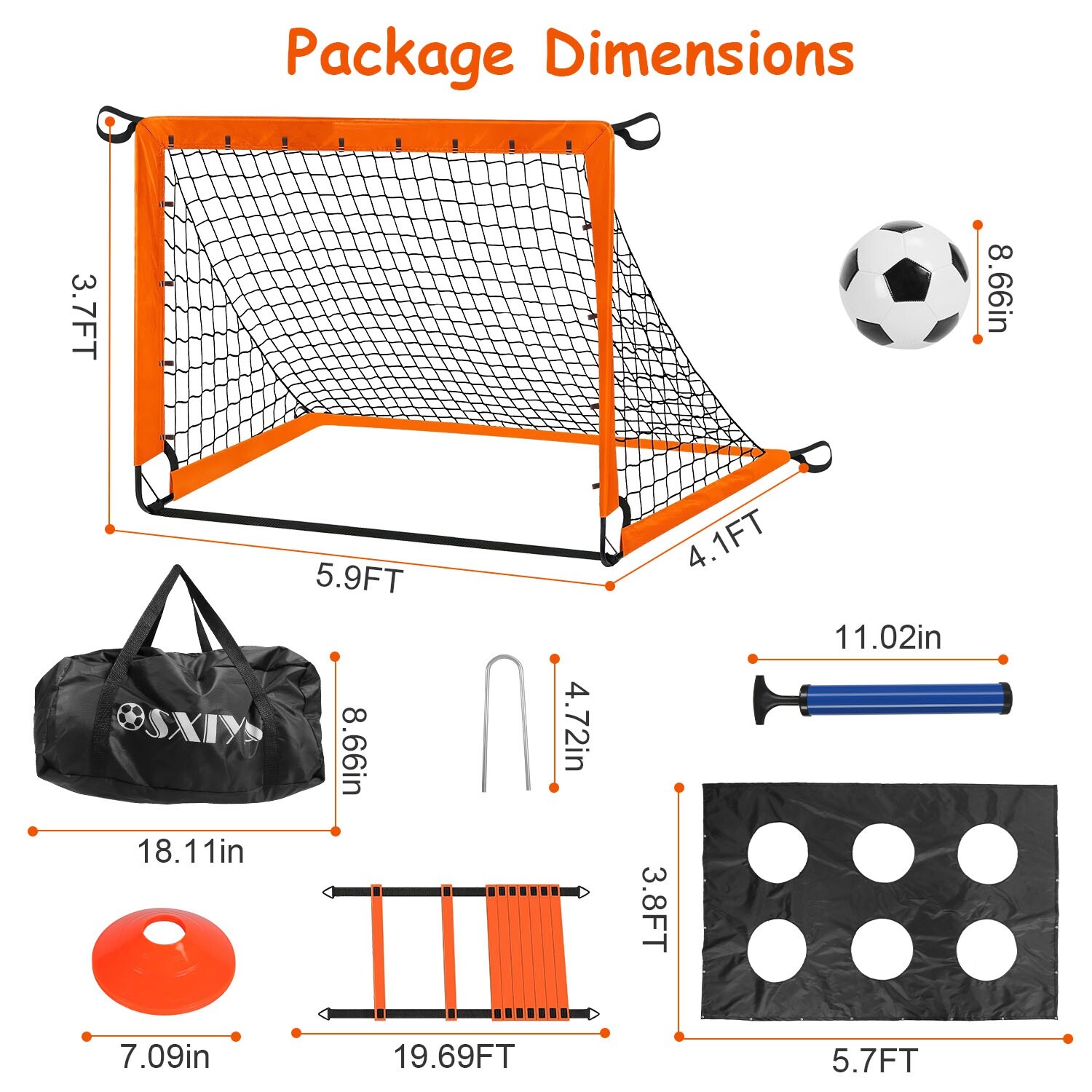Kids Soccer Goals Toy Garden Soccer Training Equipment Kids Yard Sport Play Toy
