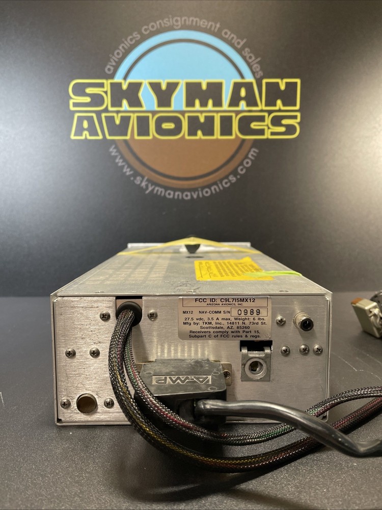 TKM MX12 NAV/COM Radio 28 VDC - As Is