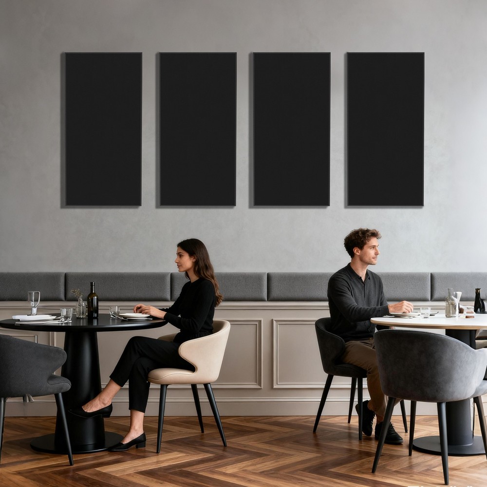 Acoustic Panel Wall 2 Pack: 48"x24"x2" Fabric Wrapped Wall Panel Sound Proof