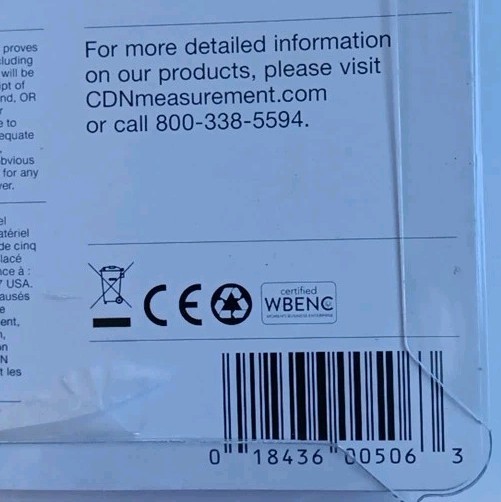 CDN Digital Candy Thermometer Model DTC450 Pre-Programmed & Programmable NIB