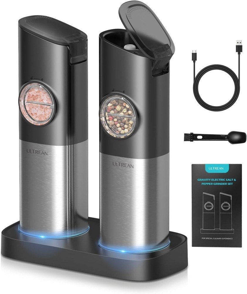 Rechargeable Electric Salt & Pepper Grinder Set