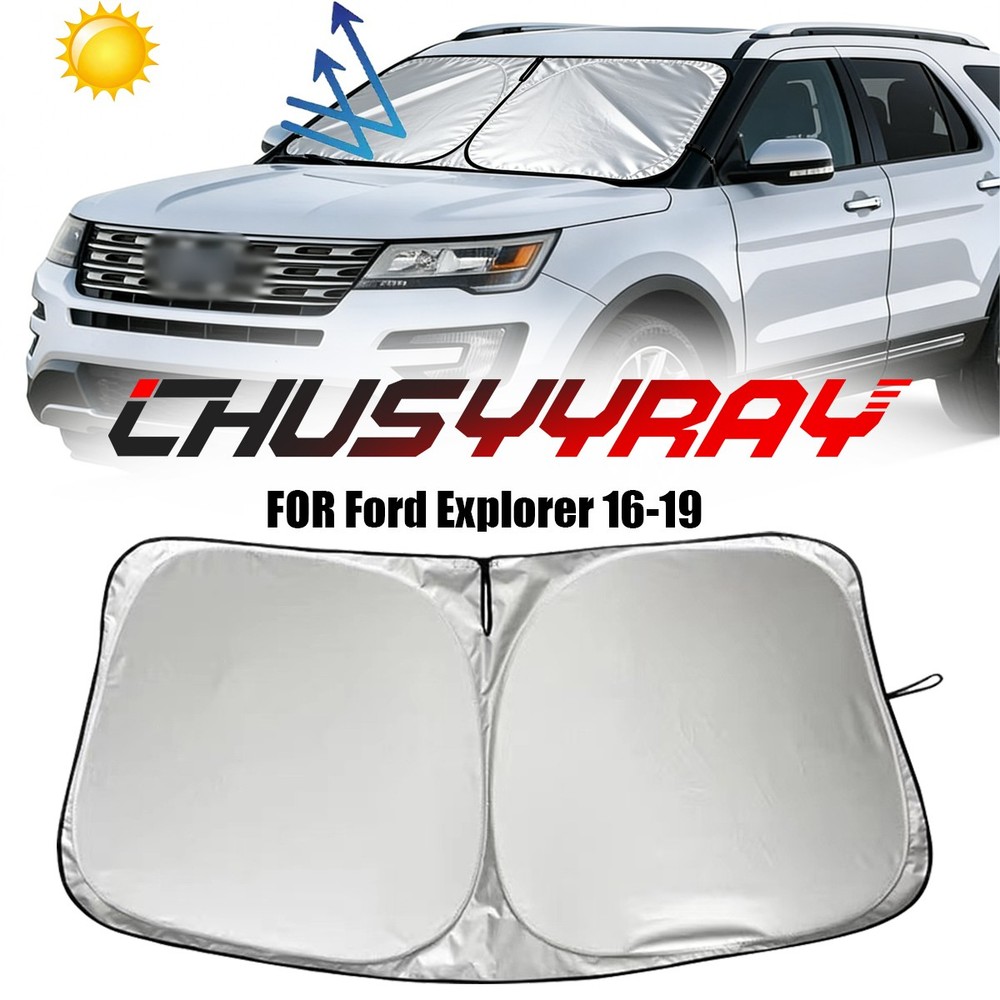 For16-19 Ford Explorer Car Windshield Sun Shade Screen UV Block Window Visor