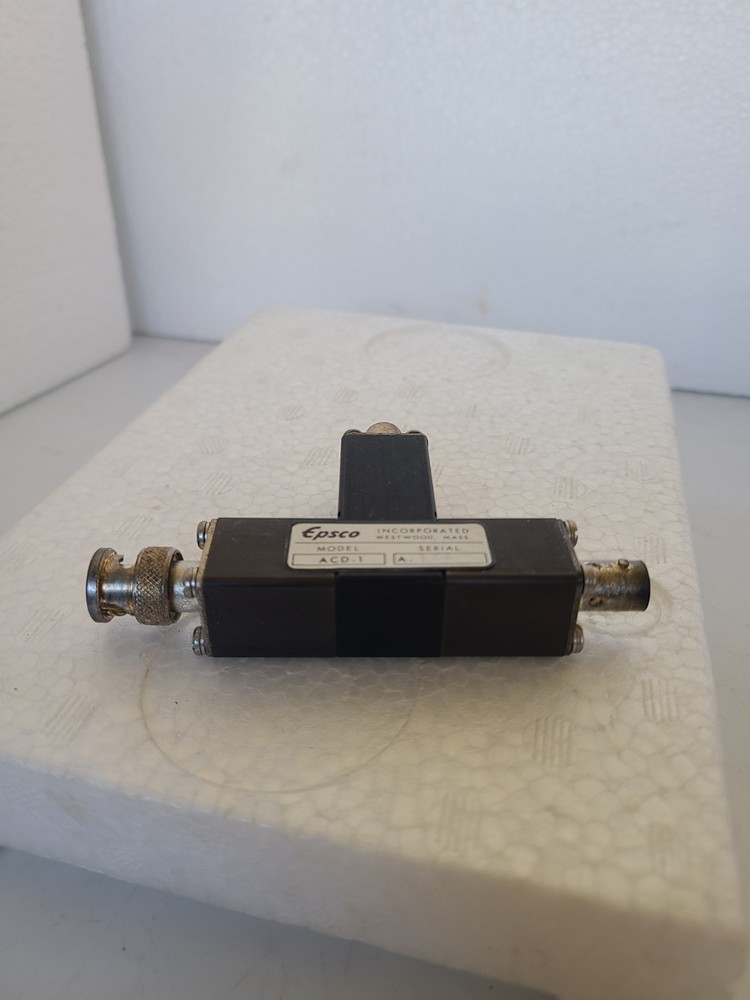 Epsco MODEL ACD-1 , RF Connector, NOS, Open Box Condition