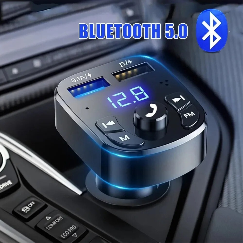 Wireless Car Bluetooth FM Transmitter MP3 Audio USB Charger Adapter Handsfree