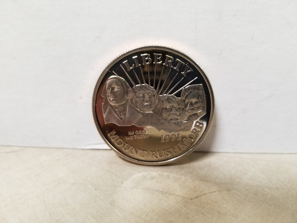 Liberty Mount Rushmore 1991 Half Dollar Coin