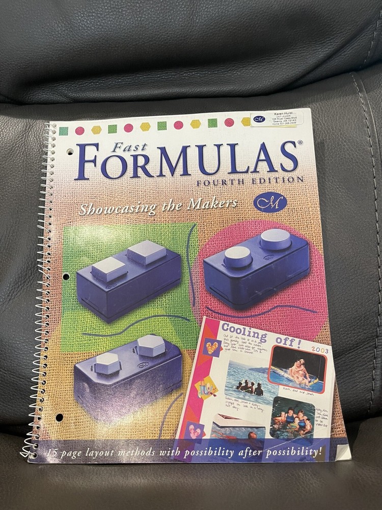 Creative Memories Fast Formulas Fourth Edition Showcasing the Makers book 2003