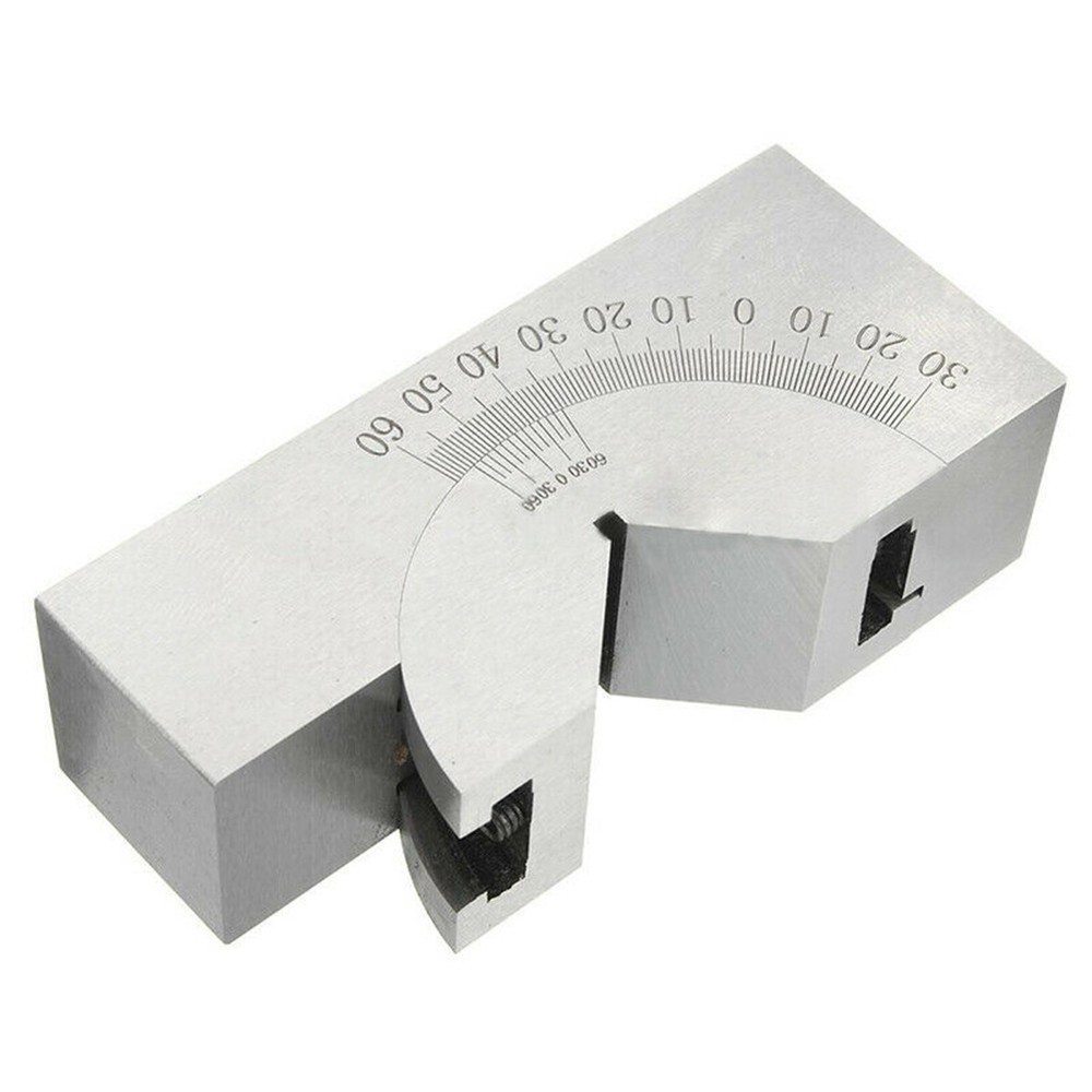 Adjustable Steel Angle Block Tool for Machining and Testing Workpieces