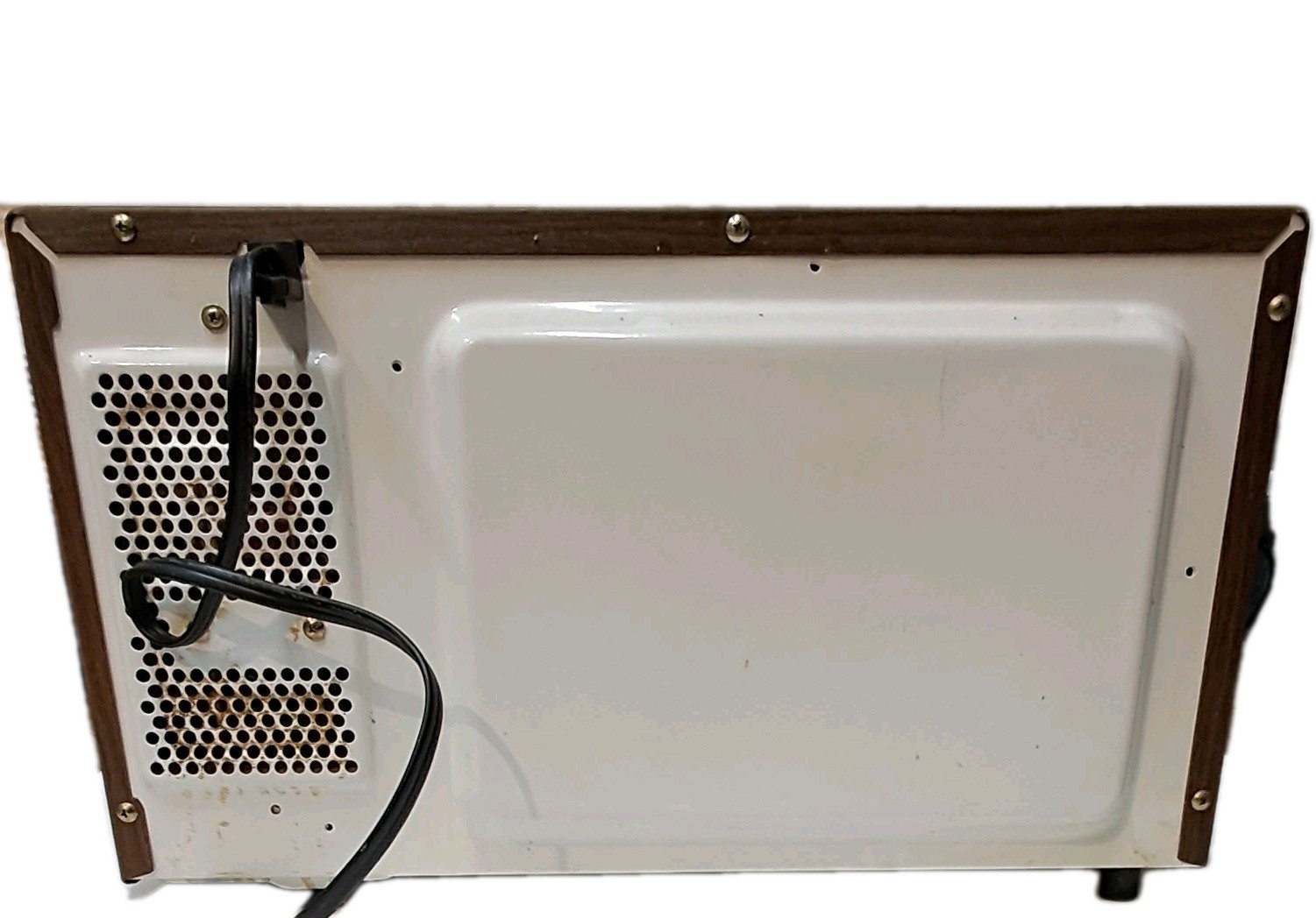 Vintage Kenmore 650W Microwave Retro Wood Grain Solid State Countertop