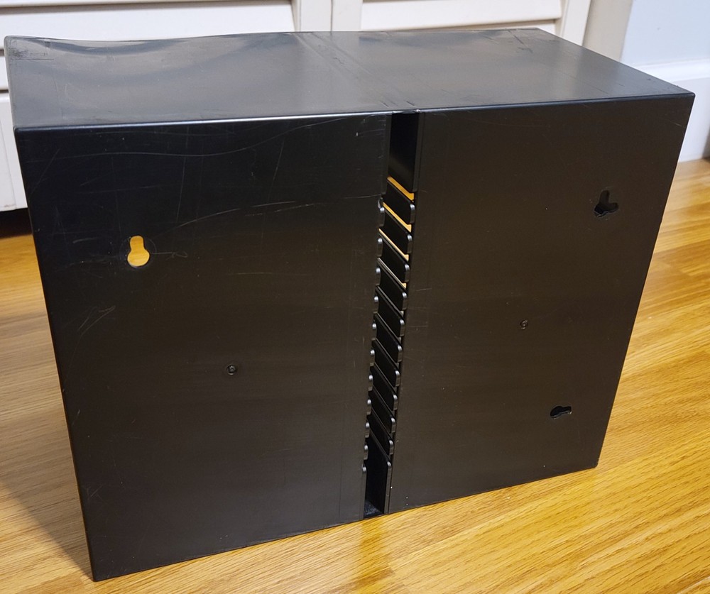 Case Logic 30-CD Storage Rack Black Plastic Holder Stackable / Wall-Mount