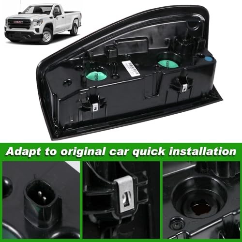 Tail Light Assembly Compatible With 2019-2025 GMC Left Driver Side Halogen Type