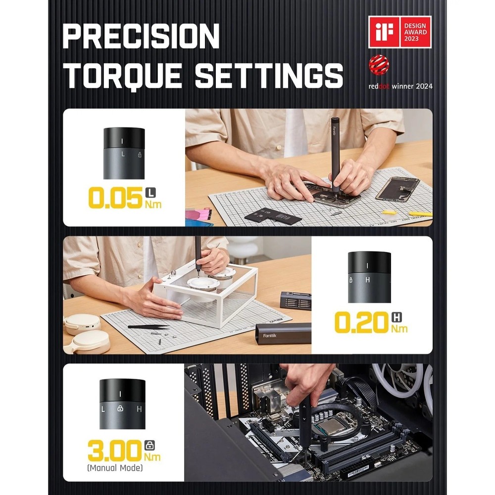 Fanttik E1 Max Precision Electric Screwdriver 50-in-1 Set