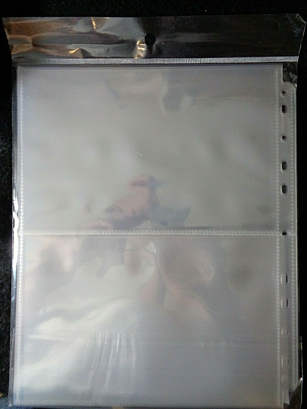 1 Pack of 10- 2 Pocket 8x5 Vinyl Note Book Pages. For Graded Currency,