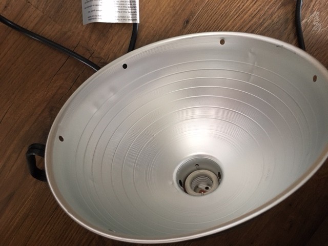 10" Chick Brooder Lamp 250W--Silver--See Description