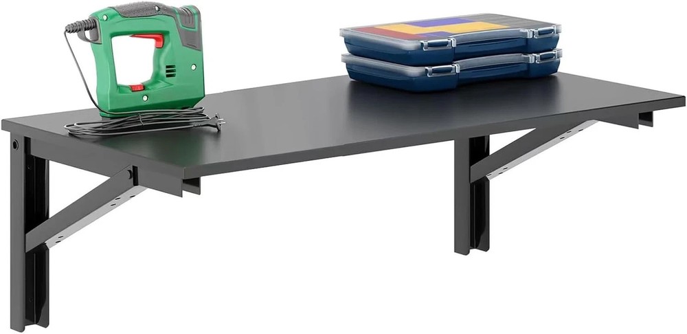Wall Mounted Desk - Heavy Duty Folding Work Table Length 36" Width 20"/Small Spa