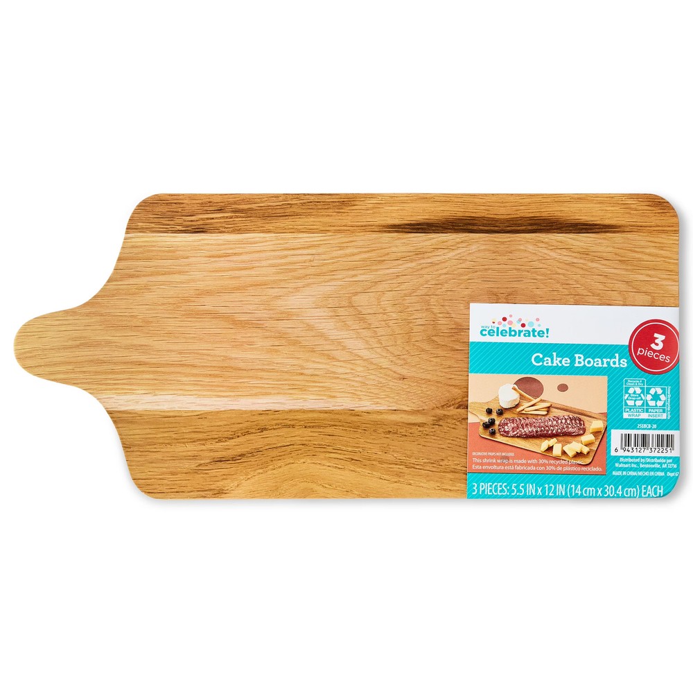 Small Rectangular Cake Boards Multicolor Baking Display