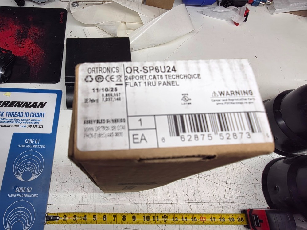 Ortronics OR-SP6U24 Replacement 24 Port TechChoice Patch Panel Brand New