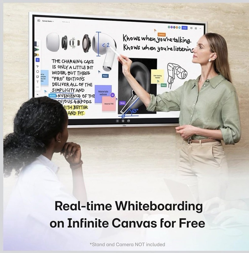 Vibe Interactive Smartboard Digital Display with Stand & Integrated Apps