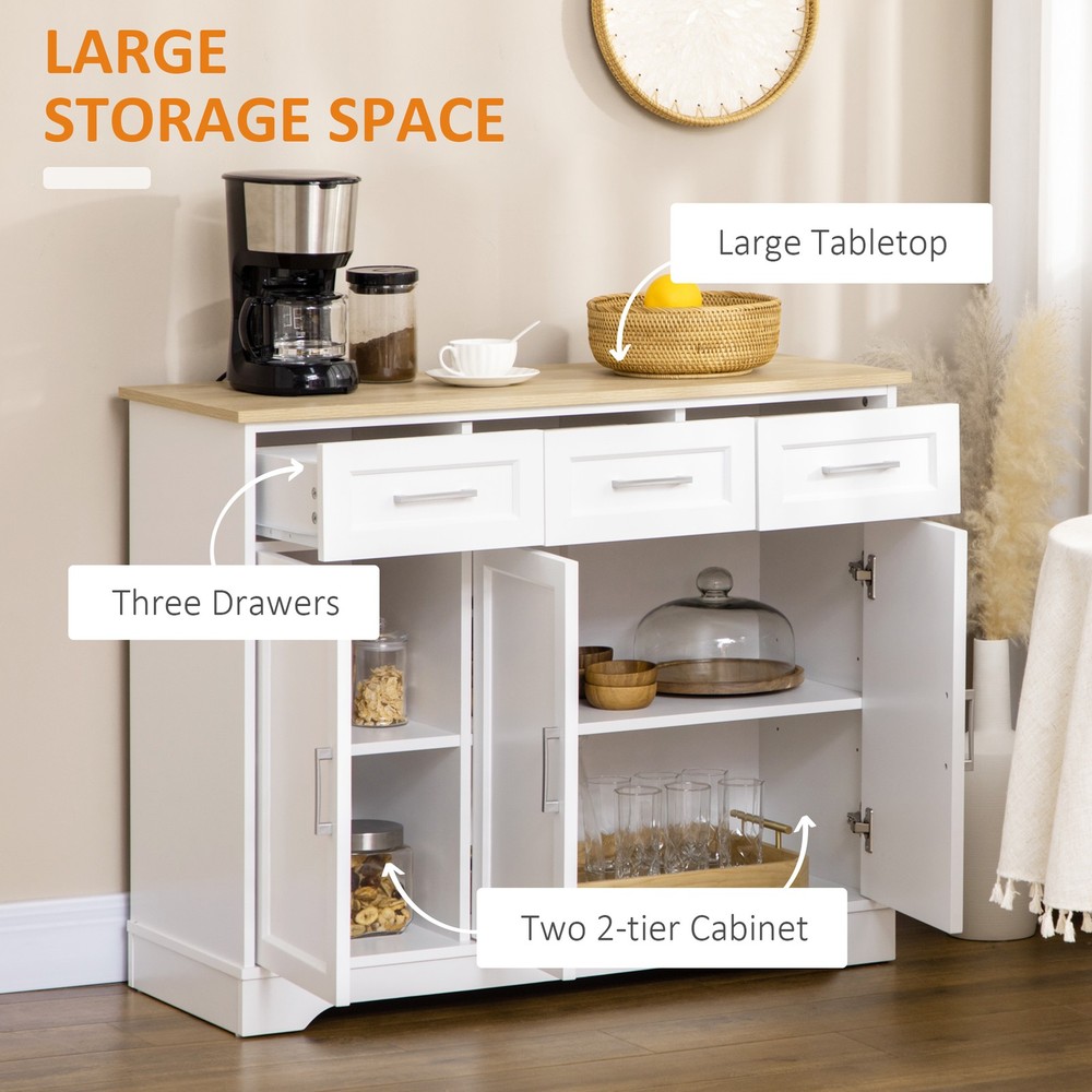 Kitchen Sideboard Buffet Cabinet with Storage, Kitchen Island