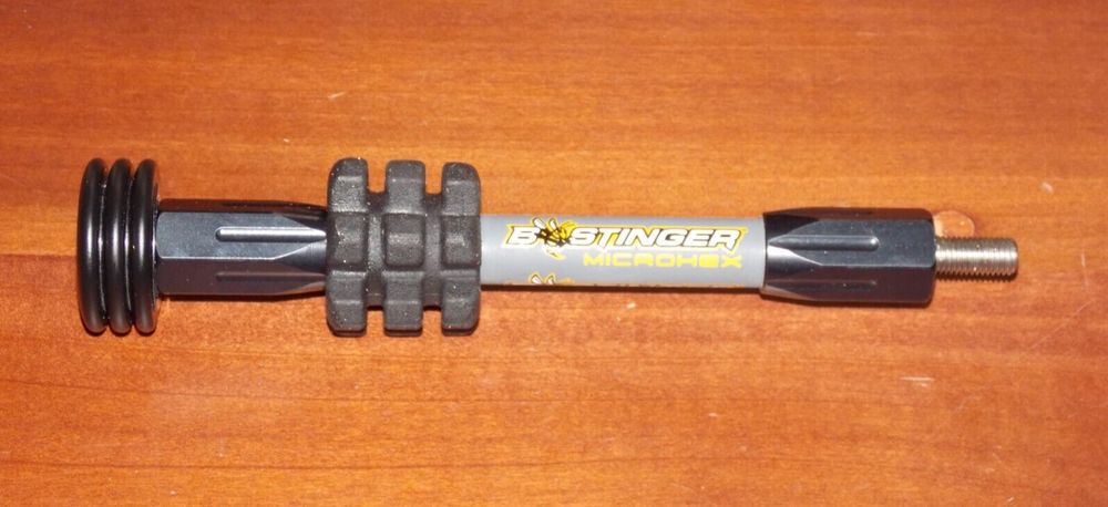 Bee Stinger MicroHex 6" Stabilizer in Grey Finish- B Stinger