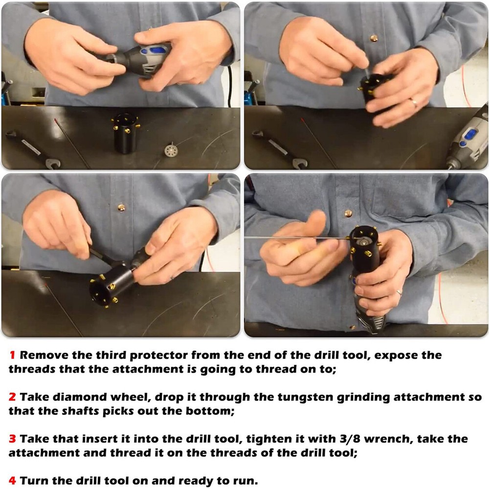 GR-12 TIG Welding Tungsten Electrode Sharpener Grinder With Multi-Angle & Offset