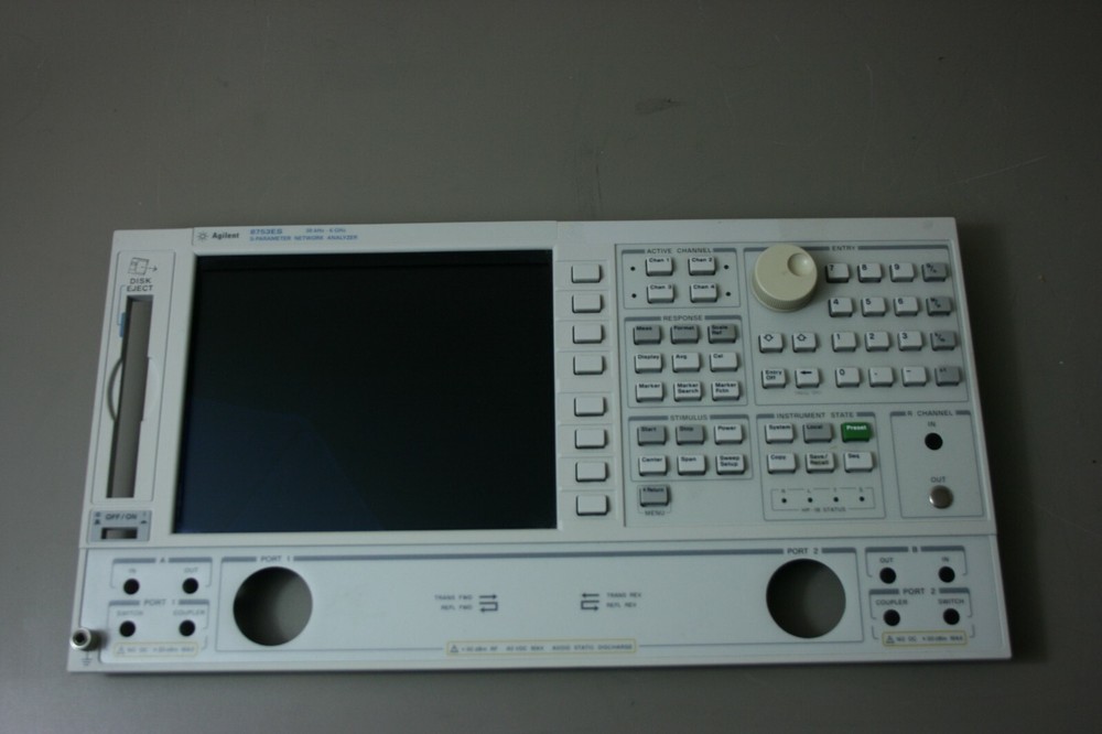 HP 8753ES Network Analyzer Front Panel with display. Fully Tested, Warranty