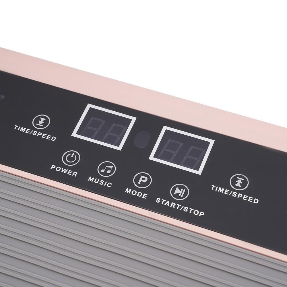 200W Vibration Plate Exercise Machine Whole Body Exercise Remote Control Pink