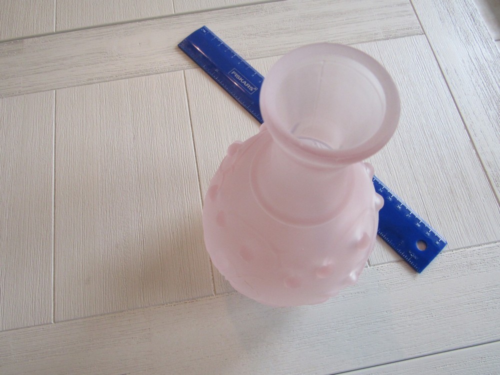Pink Hobnail Decorative Vase