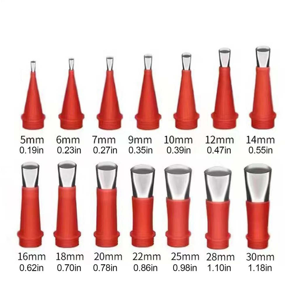 Universal Integrated Rubber Nozzle Tool Kit Reusable 29 Piece Rubber Nozzle Tool