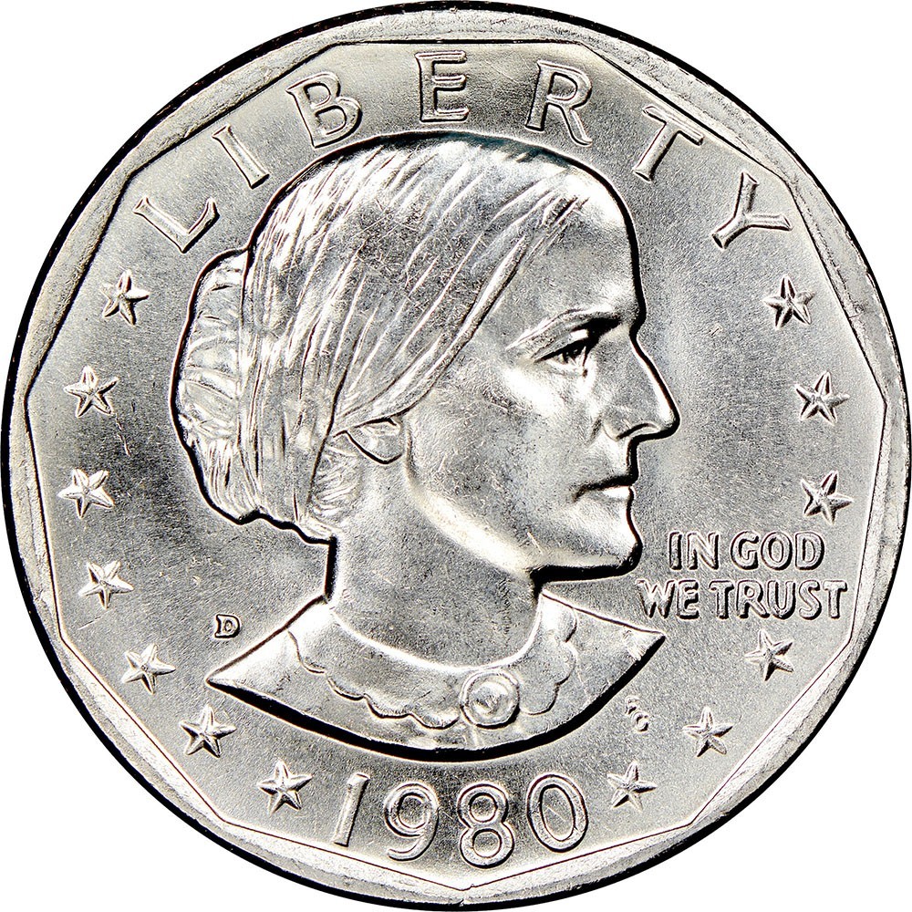 1980-D Mint State Susan B. Anthony Dollar 1$