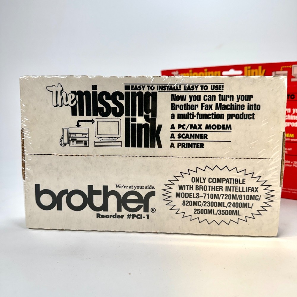 Brother The Missing Link PCI-1 Modem Scanner & Printer Vintage Computing