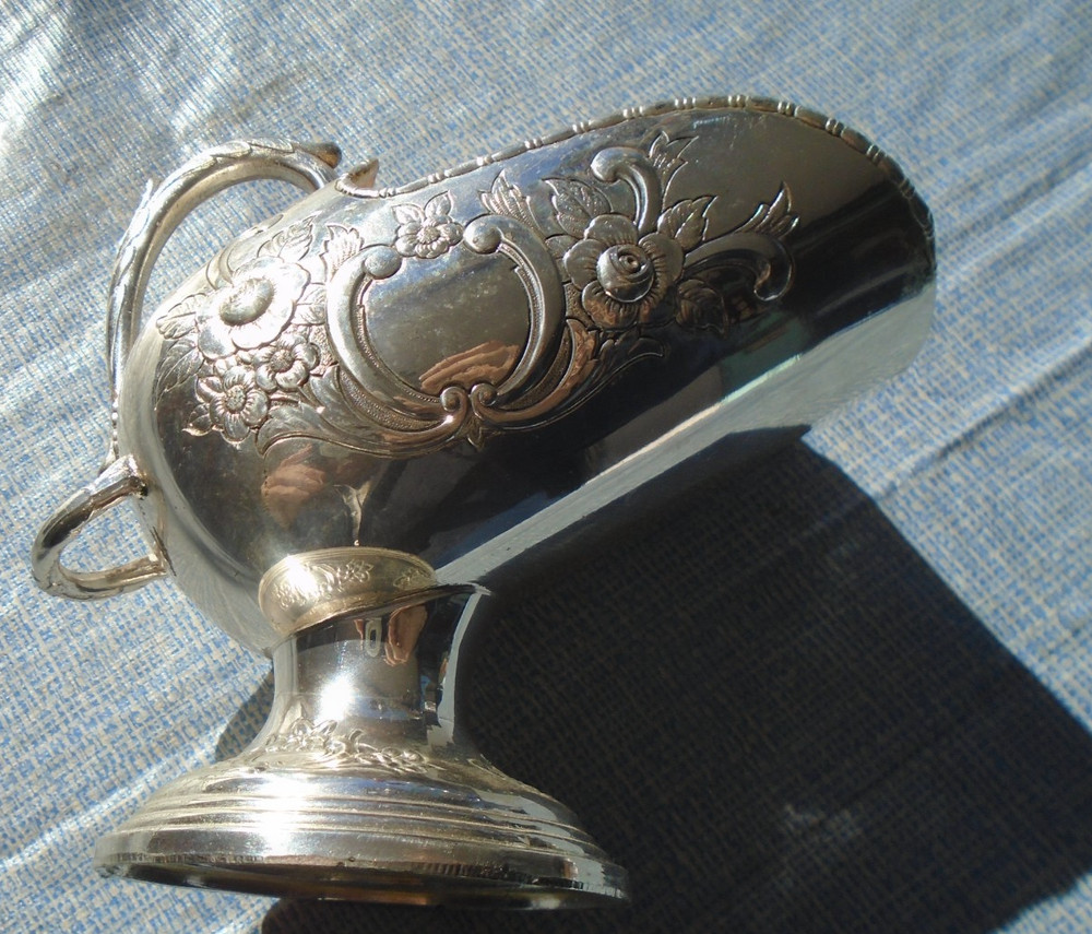 Sugar Scuttle Bowl Raimond Japan Silver Plate Vintage