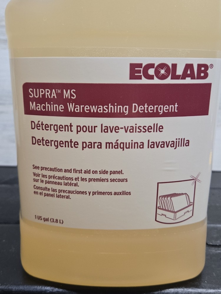Ecolab Supra MS Machine Warewashing Detergent (1 Gallon)