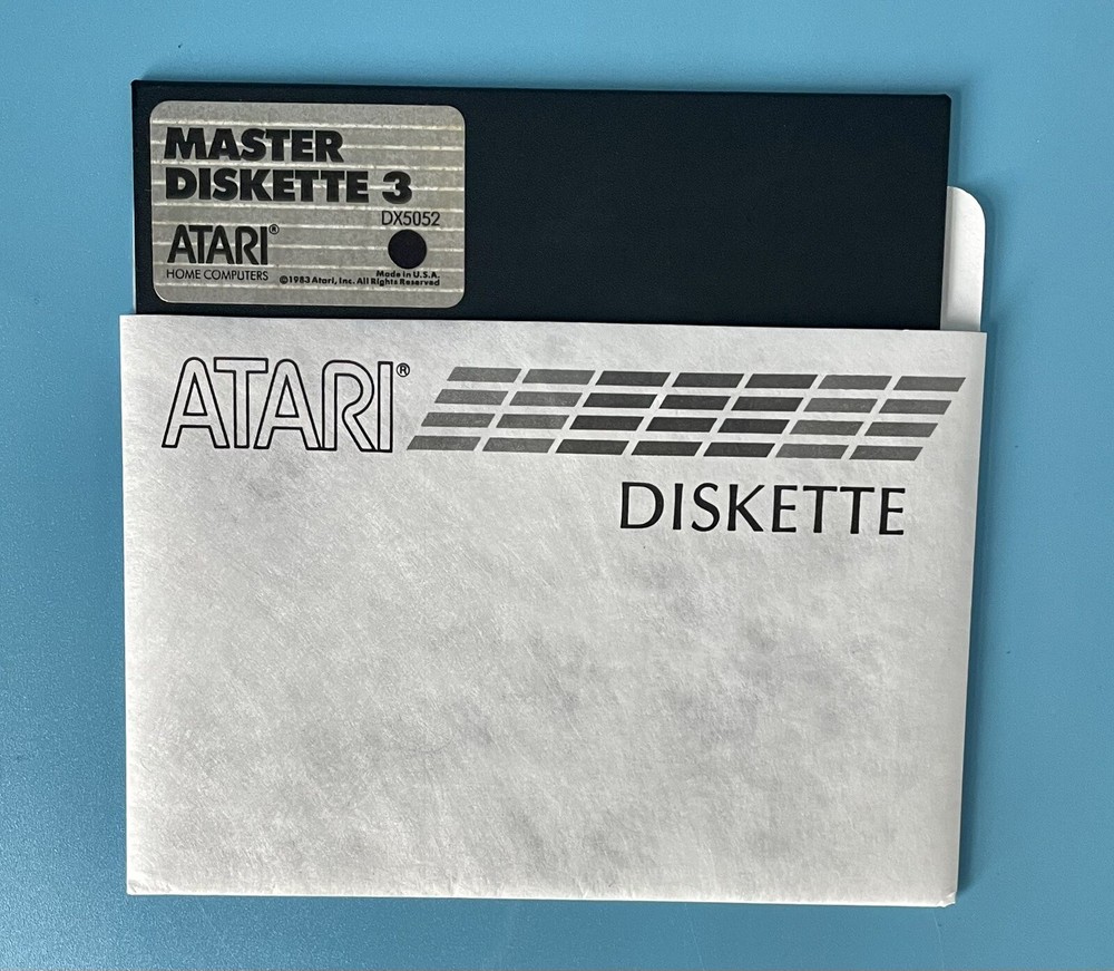 OEM Atari Master Diskette 3 — 5 1/4” Floppy — DX5052 — Untested w/ Free Returns