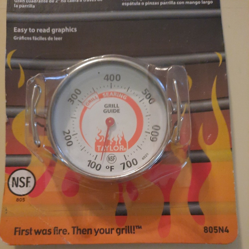 Taylor 805N4, Grill Thermometer, 2" Dial