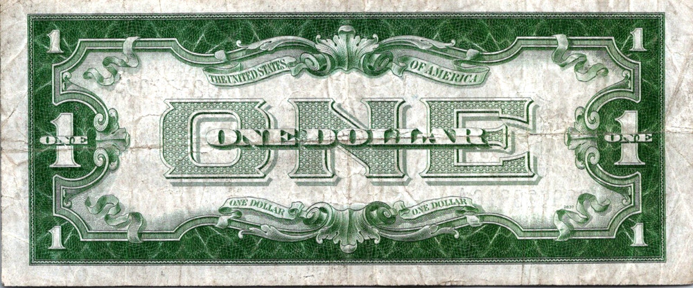 1934 $1 Silver Certificate "Funny Back" Fr. 1606 VF
