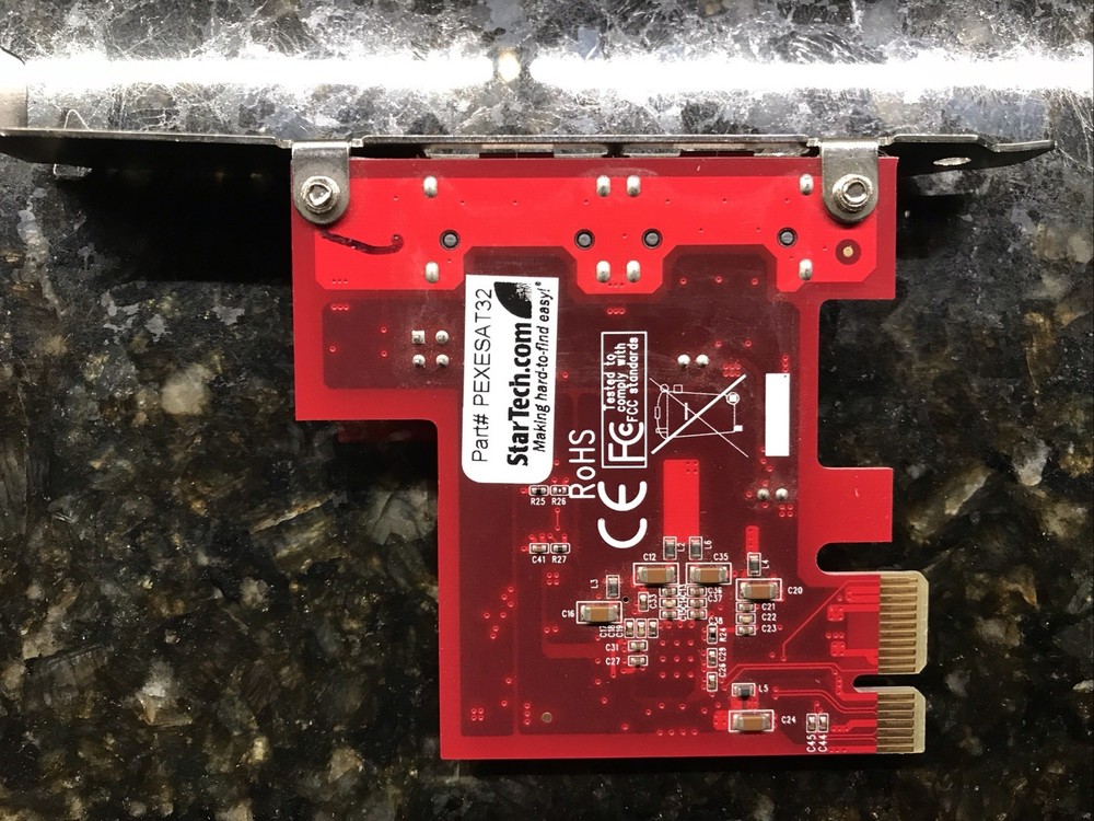 StarTech PEXESAT32 2-Port 6Gbps PCI Express eSata Controller Card RAID Support