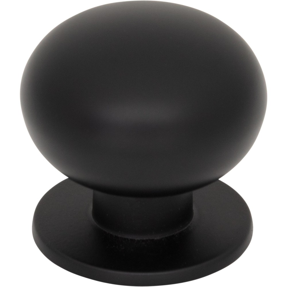 Top Knobs TK3330BLK Lambert 1 1/4" Diameter Round Knob Flat Black