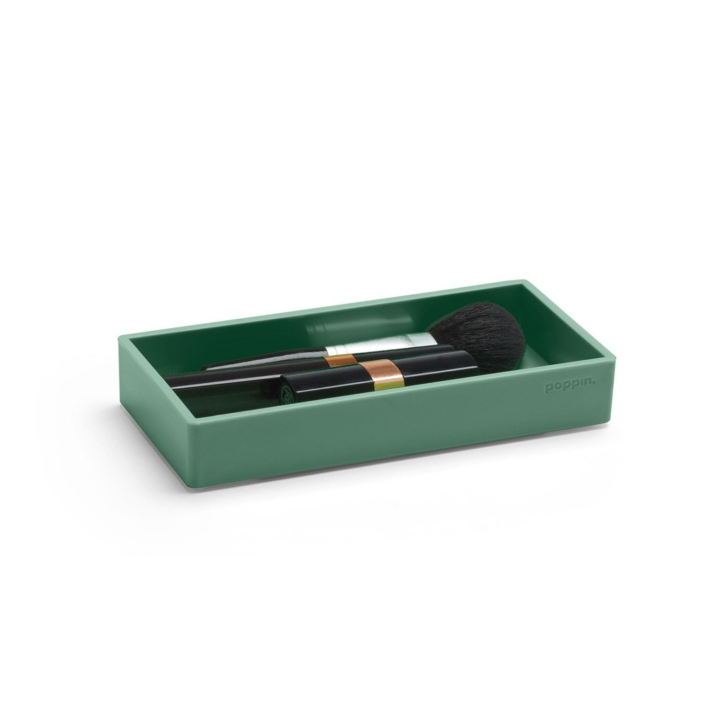 Stackable Small Accessory Tray - Modular Lacquer Desk Trays for Office Organi...