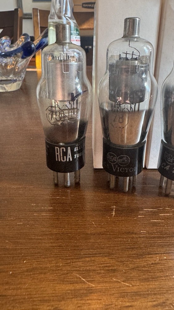 4 NOS RCA 78 ST Bottle Globes