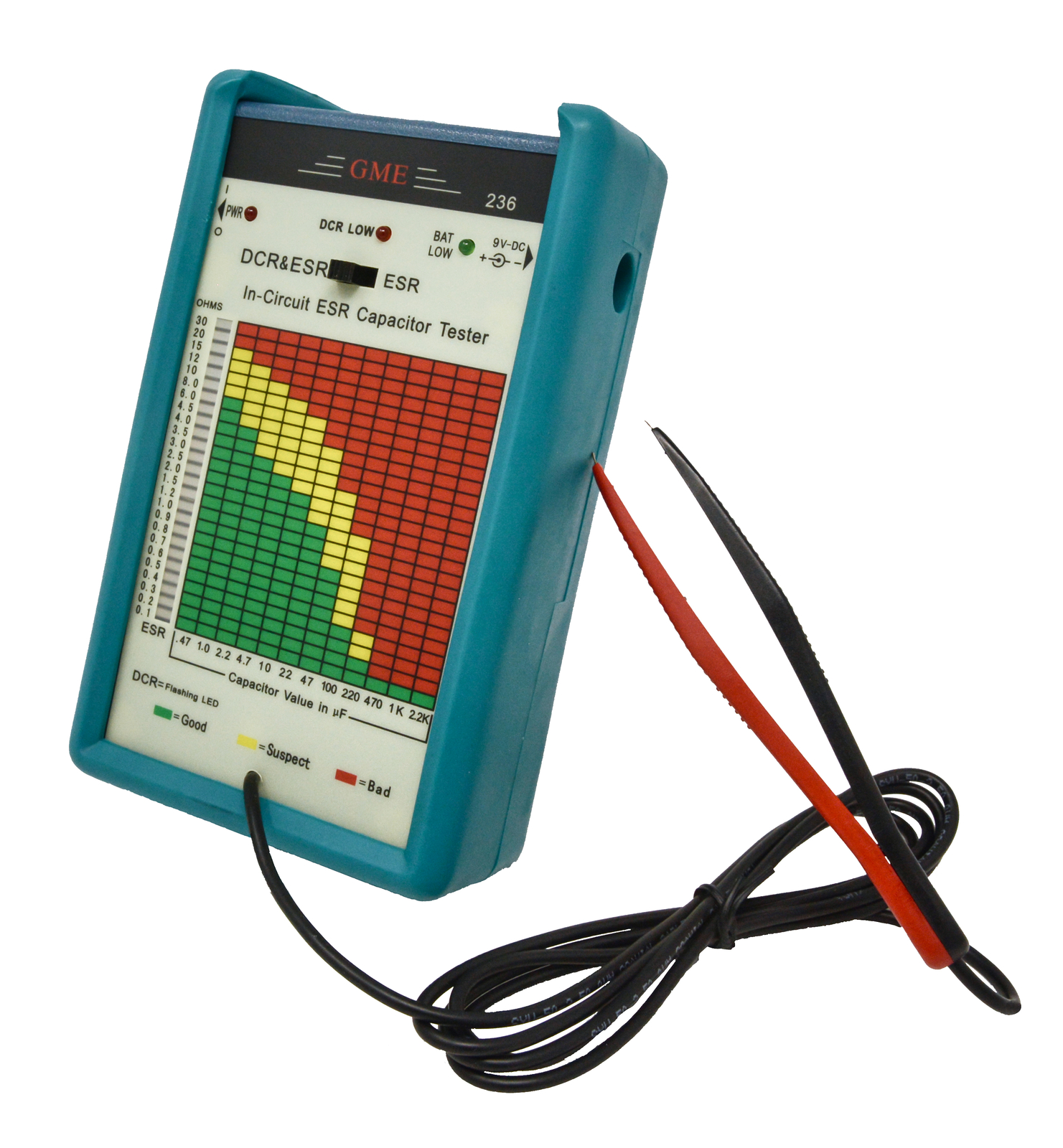GME Professional In-Circuit ESR Capacitance Meter Capacitor Tester USA Support