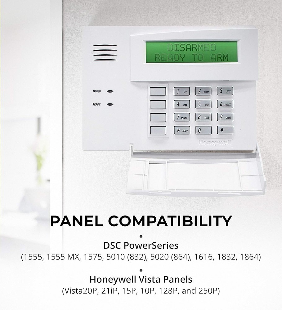 Security Interface Module for DSC and Honeywell Systems with Remote Control