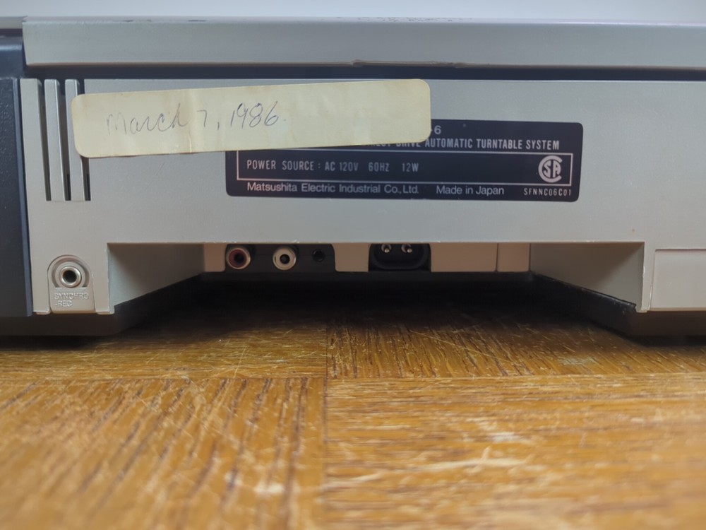 Technics SL-6 Direct Drive Automatic Turntable System - Fully Tested & Working