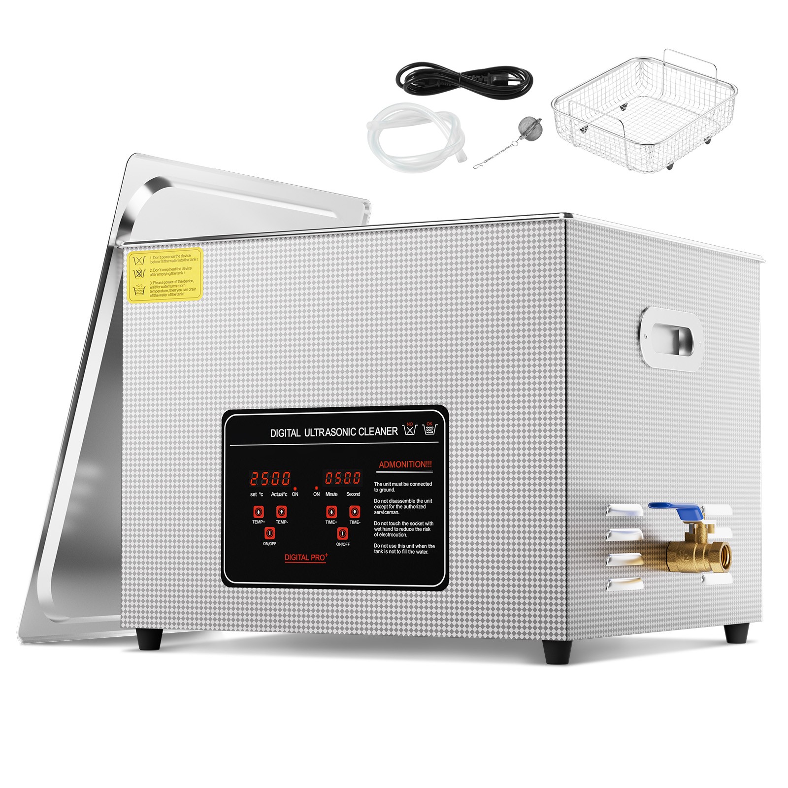 Uimoso 15L Ultrasonic Cleaner with Heater Timer & Basket Digital Sonic Machine