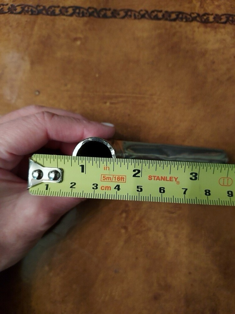 Silver cane handle 1in Diameter 4in Length Universal